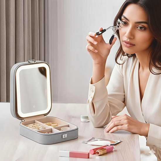 Jewelry Box with LED Mirror