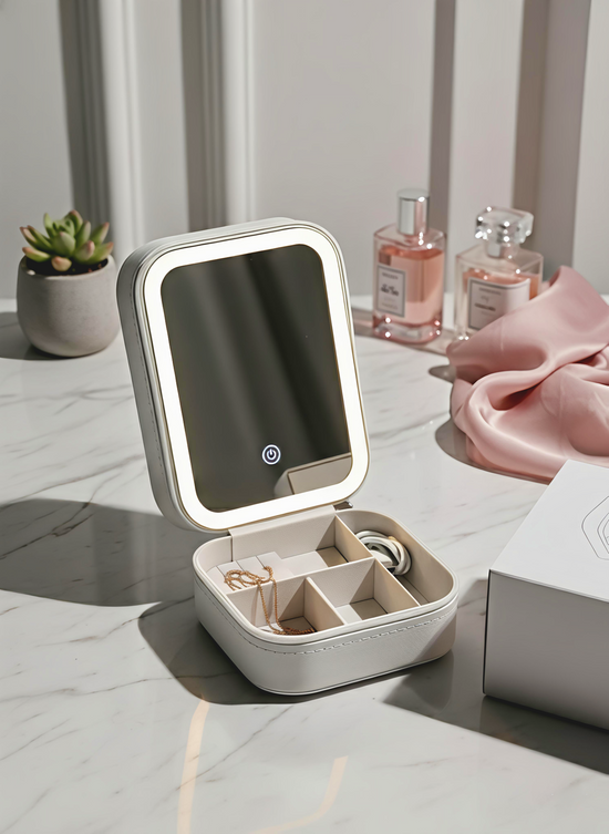 Jewelry Box with LED Mirror